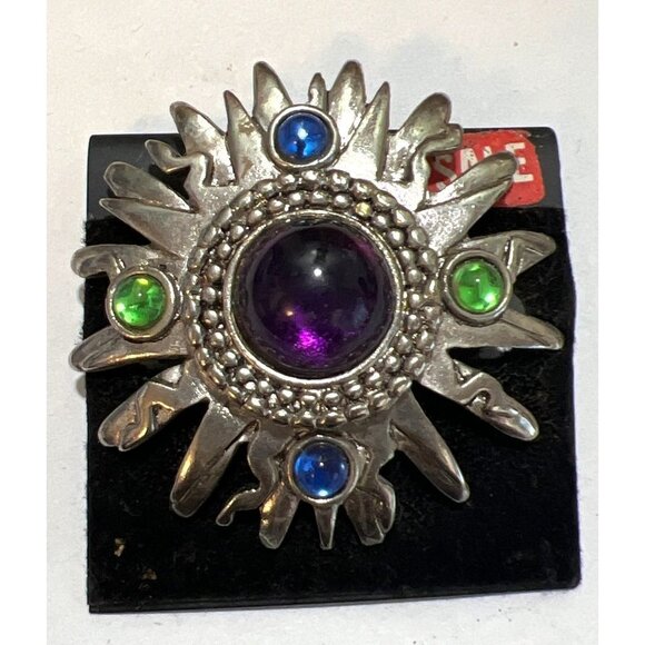 AXCESS Silver Multi Jewel Pin - Picture 2 of 8